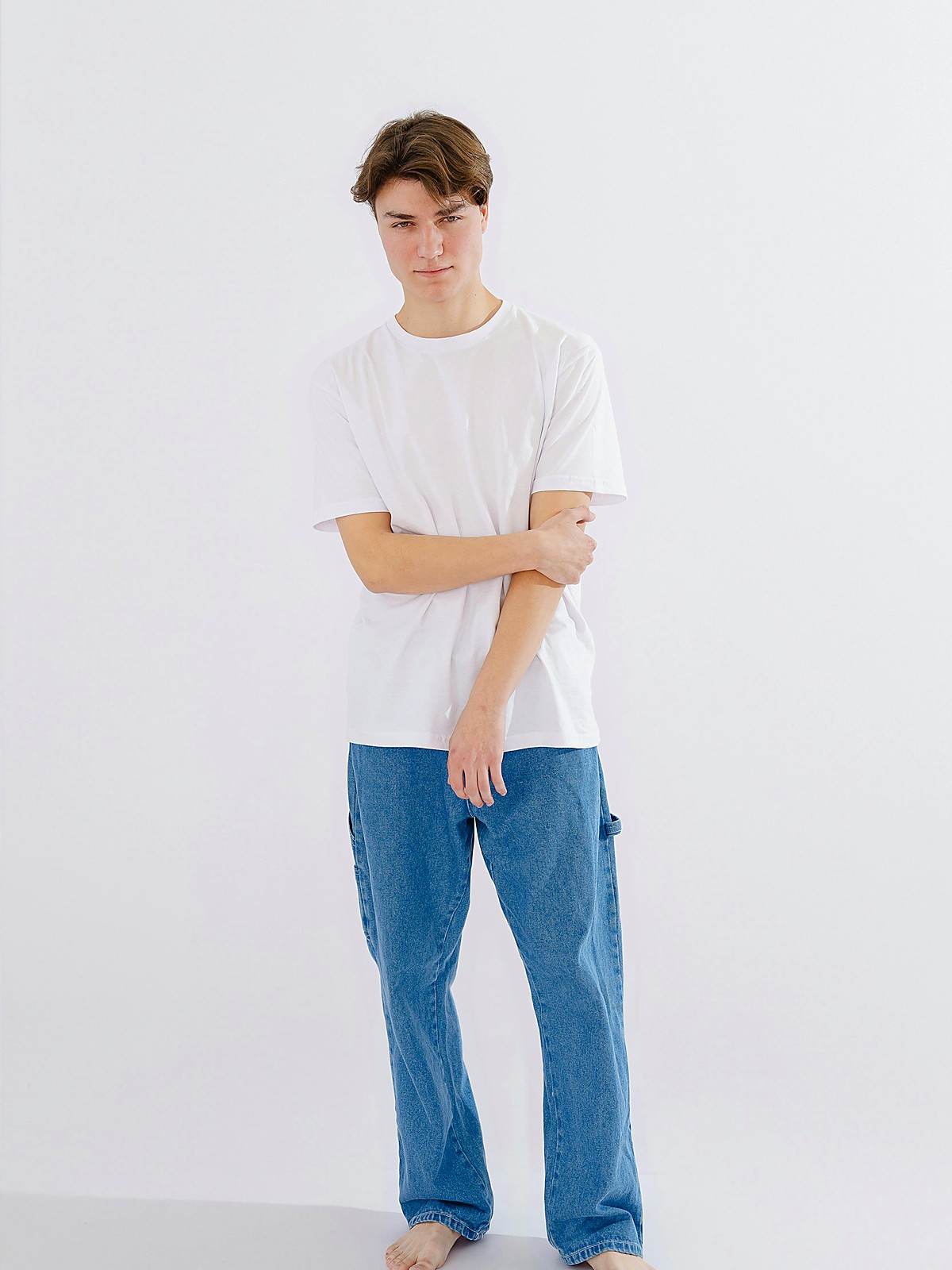 Classic White Crew Neck T-Shirt